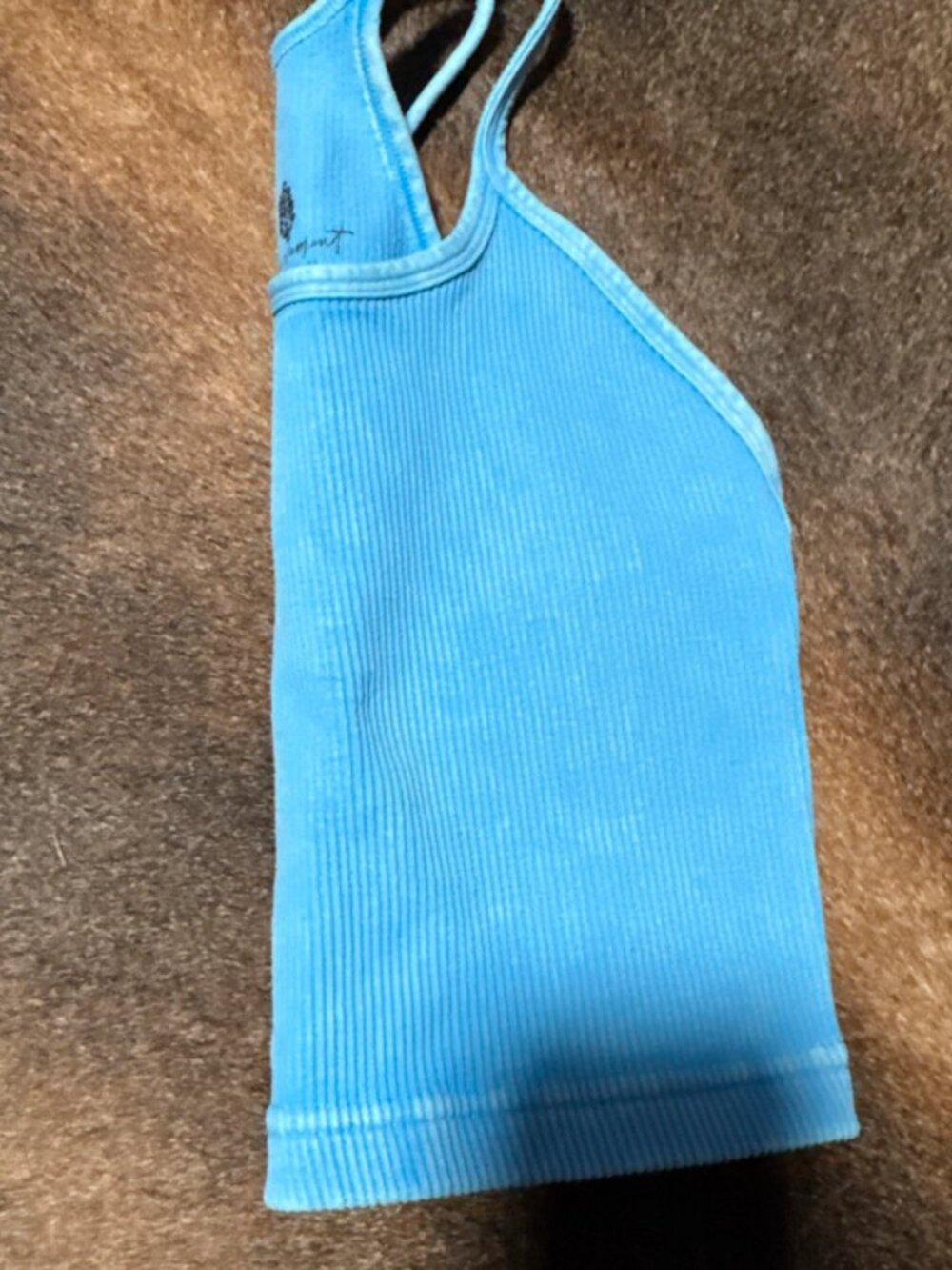Free People Movement Happiness Runs Crop Tank Top Womens XS / S Washed Blue - Picture 8 of 16